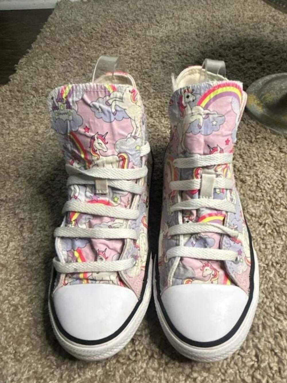 Converse Chuck Taylor All Star neon Unicorn High Top Sneakers Size 3